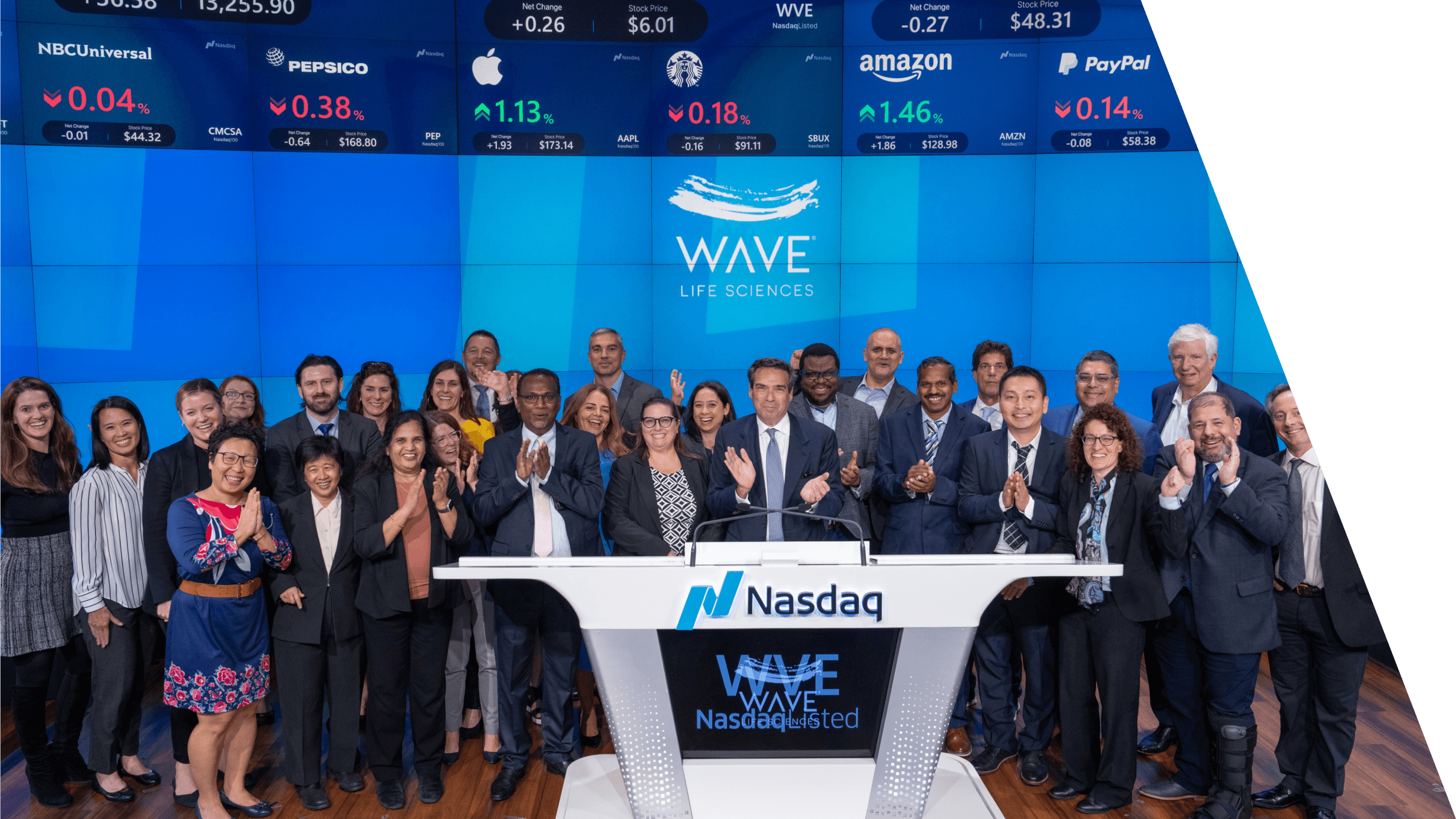 Wave Life Sciences initial public offering with Nasdaq